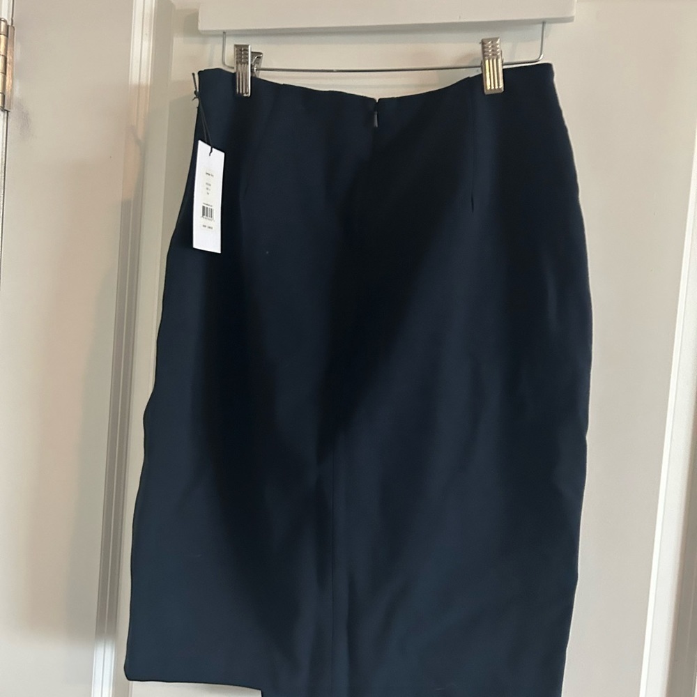 Nwt Bailey 44 Lavinia Skirt Asymmetrical Hem Wrap Front Twilight Size 4 - Picture 2 of 6